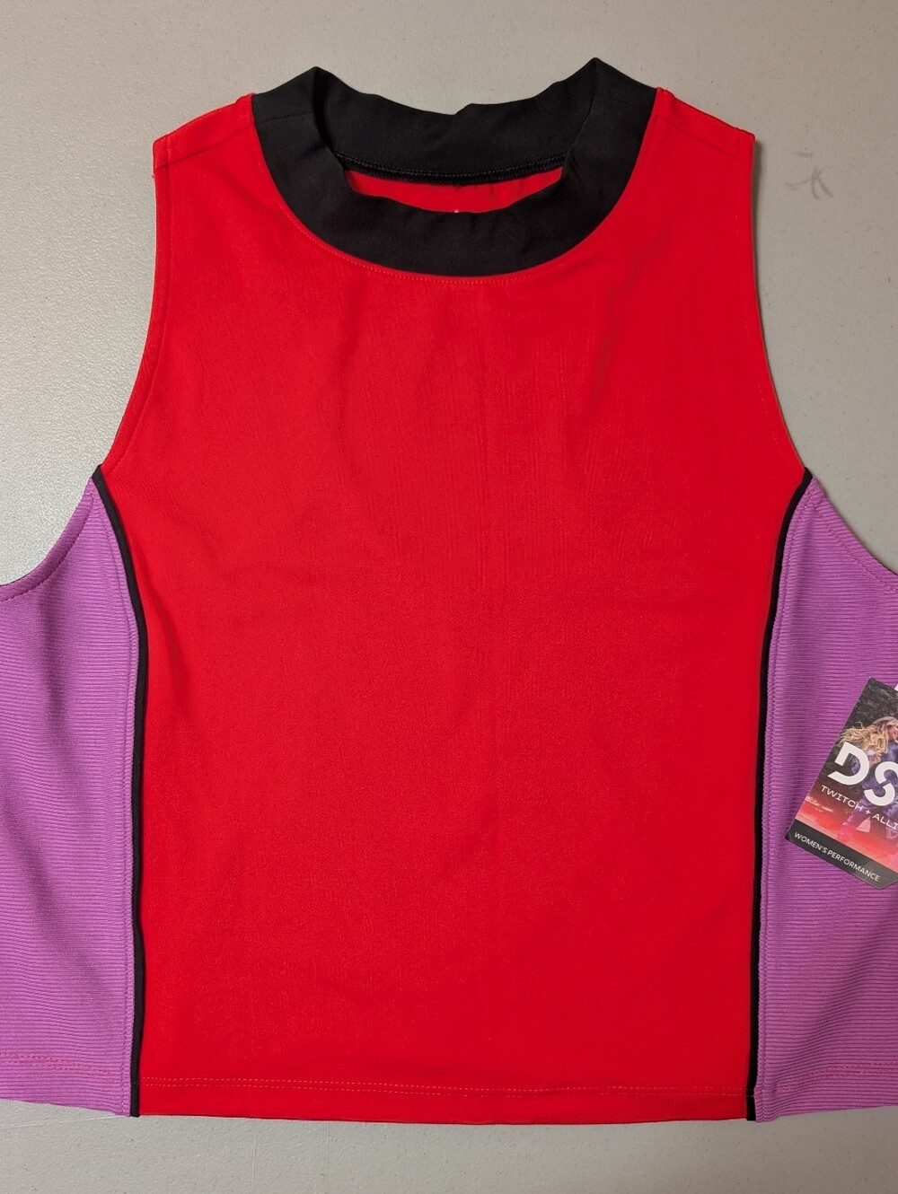 NWT purple and red DSG tank top, 1X